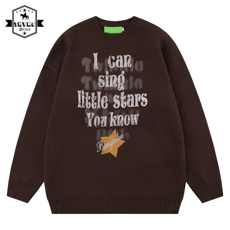 Осенний винтажный вязаный пуловер с буквенным принтом, Мужская Уличная одежда, простой свитшот в стиле хип-хоп, модный уличный свитер унисекс для пар
Осенний винтажный вязаный пуловер с буквенным принтом, Мужская Уличная одежда, простой свитшот в стиле хип-хоп, модный уличный свитер унисекс для пар