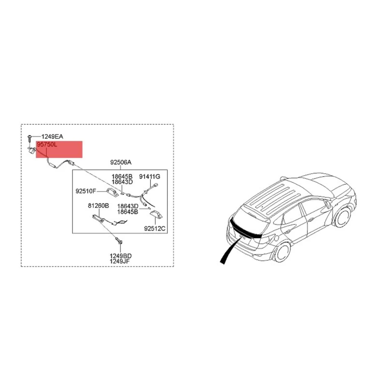 

Автомобильная камера заднего вида 95760 1K501 95790-2S112 для Kia Sorento Hyundai IX35 IX20 Tucson Santa Fe вспомогательная камера для парка