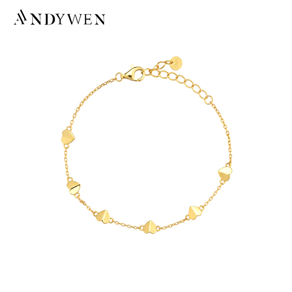 ANDYWEN 925 Sterling Silver Heart Shape Charm Bangle Chain Bracelet 2021 Women Fine Jewelry Fashion Jewels Luxury Party
ANDYWEN 925 Sterling Silver Heart Shape Charm Bangle Chain Bracelet 2021 Women Fine Jewelry Fashion Jewels Luxury Party