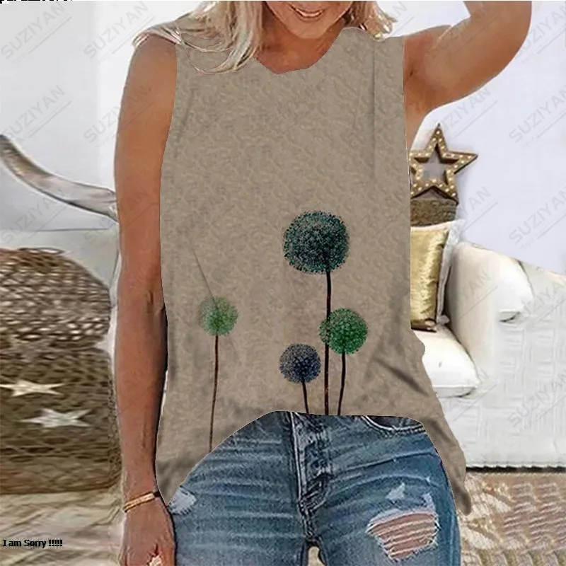 New Tight Fit Style Women's Sleeveless Round Neck Tank Top New Style Women's Elegant Breathable Tank Top Retro Elegant Print Top
New Tight Fit Style Women's Sleeveless Round Neck Tank Top New Style Women's Elegant Breathable Tank Top Retro Elegant Print Top