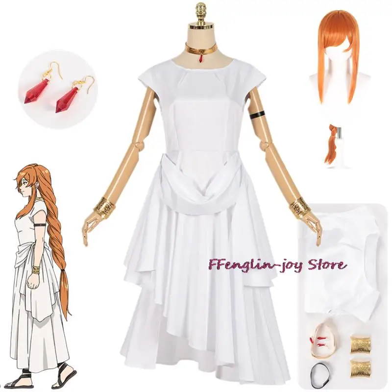 Flamme Cosplay Anime Sousou No Frieren Disguise Costume Adult Women Frieren at the Funeral White Dress Roleplay Clothes
Flamme Cosplay Anime Sousou No Frieren Disguise Costume Adult Women Frieren at the Funeral White Dress Roleplay Clothes