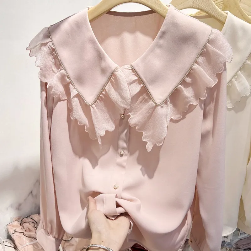 2022 Autumn Fashion Ruffles Design Long Sleeve White Blouse Shirt Female Office Lady Work Formal Shirts and Tops Women XXL
2022 Autumn Fashion Ruffles Design Long Sleeve White Blouse Shirt Female Office Lady Work Formal Shirts and Tops Women XXL