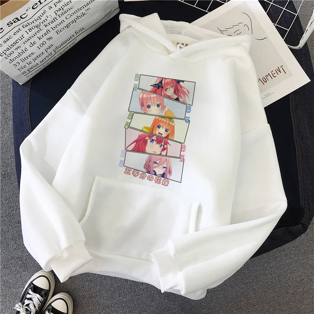 the Quintessential Quintuplets hoodies women Winter harajuku long sleeve top Hooded Shirt clothing women vintage sweater 
the Quintessential Quintuplets hoodies women Winter harajuku long sleeve top Hooded Shirt clothing women vintage sweater