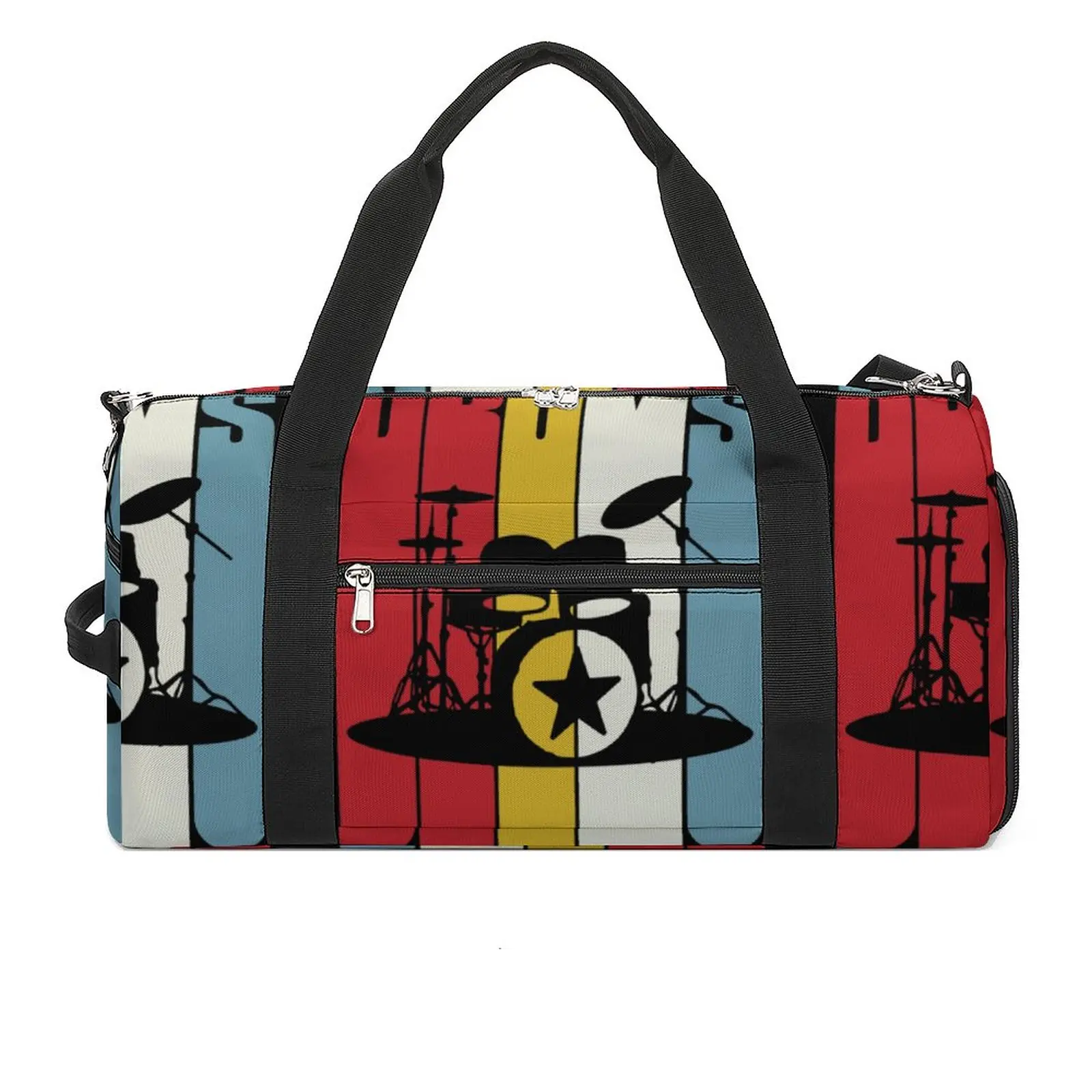 Gym Bag Retro Drums Drummer Sports Bag Large Gift Idea 70s 80s Male Female Oxford Handbag Novelty Travel Training Fitness Bag
Gym Bag Retro Drums Drummer Sports Bag Large Gift Idea 70s 80s Male Female Oxford Handbag Novelty Travel Training Fitness Bag