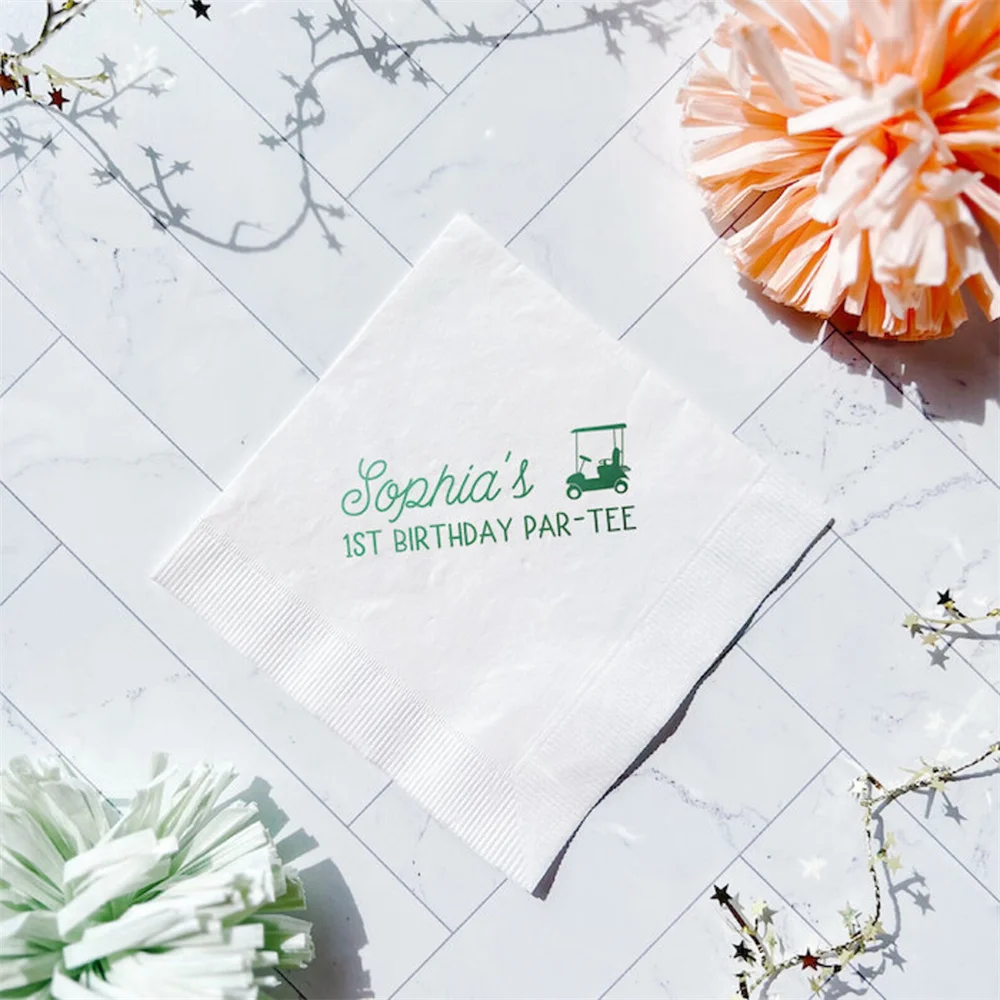 50pcs First Par-Tee Personalized Golf Par-Tee Napkins, Personalized Birthday Napkins, 1st Birthday Napkins
50pcs First Par-Tee Personalized Golf Par-Tee Napkins, Personalized Birthday Napkins, 1st Birthday Napkins