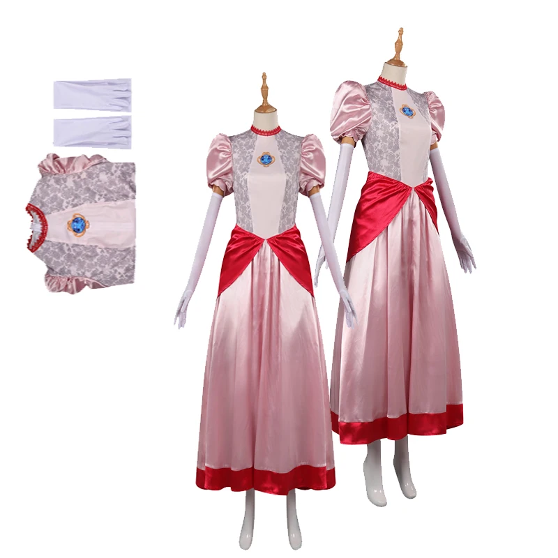Princess Peach Cosplay Anime Costume For Girls Pink Dress Fantasia Women Halloween Carnival Party Female Role Disguise Clothes
Princess Peach Cosplay Anime Costume For Girls Pink Dress Fantasia Women Halloween Carnival Party Female Role Disguise Clothes