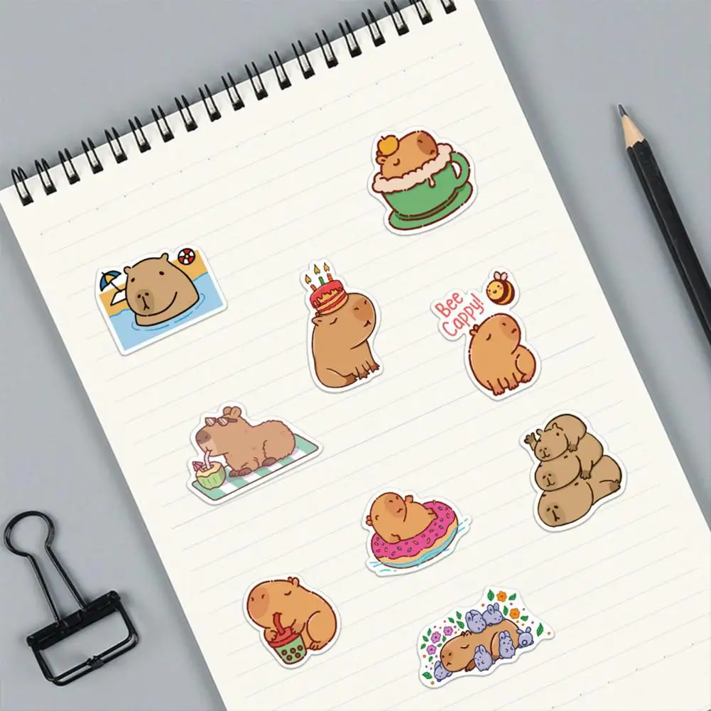 50 Pcs Animal Stickers PVC Waterproof Various Cartoon Capybara Decals DIY Vinyl Art Removable Luggage Laptop Graffiti Stickers
50 Pcs Animal Stickers PVC Waterproof Various Cartoon Capybara Decals DIY Vinyl Art Removable Luggage Laptop Graffiti Stickers