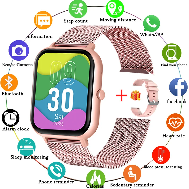 

Новинка 2024, умные часы с Bluetooth и функцией звонков для мужчин и женщин, голосовой помощник по измерению пульса и кислорода в крови, 100 + спортивные женские умные часы для Xiaomi