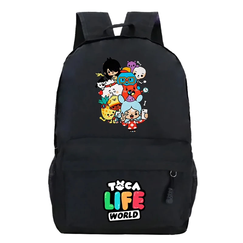 Рюкзак игровой Toca Life World для мальчиков и девочек, детская школьная сумка с аниме рисунком, милый школьный ранец, повседневная сумка
Рюкзак игровой Toca Life World для мальчиков и девочек, детская школьная сумка с аниме рисунком, милый школьный ранец, повседневная сумка