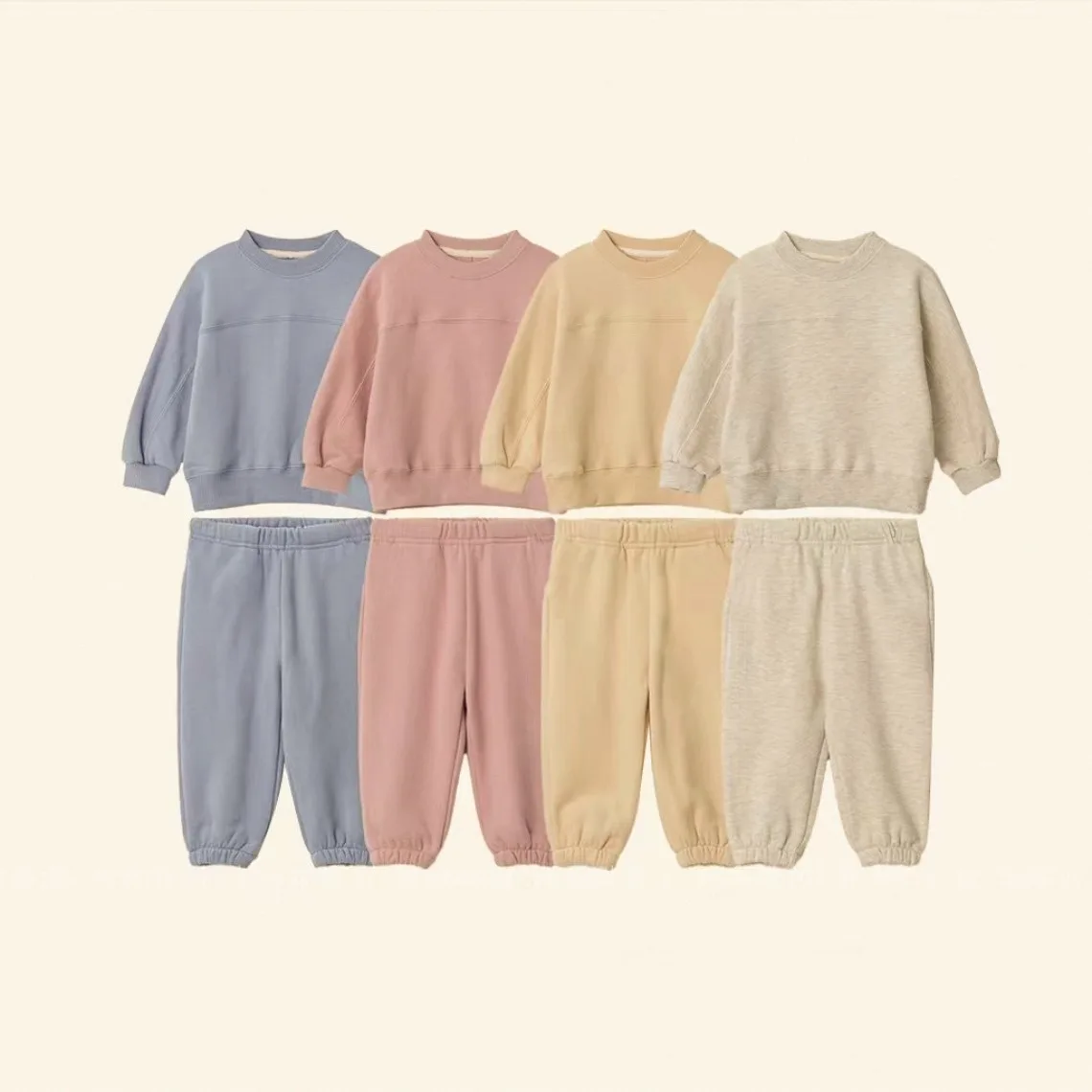 2024 Spring Patchwork Tracksuit Boy Girl Children Fashion Solid Loose Long Sleeve Tops + Pants 2pcs Baby Cotton Sweatshirt Suit
2024 Spring Patchwork Tracksuit Boy Girl Children Fashion Solid Loose Long Sleeve Tops + Pants 2pcs Baby Cotton Sweatshirt Suit