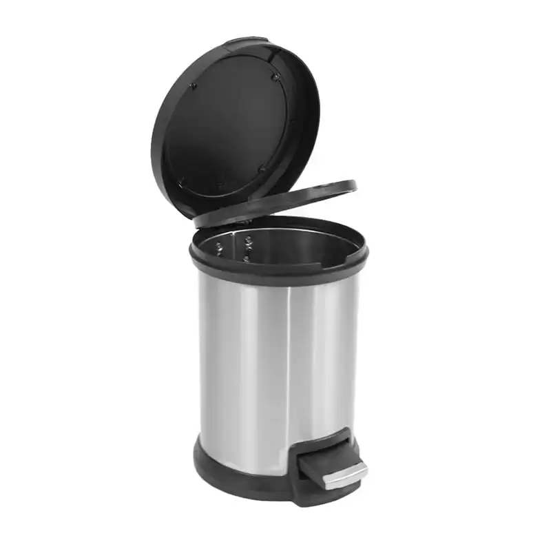 Steel Trash Can 3.1 Gallon Round Step Bathroom Trash Can Compost bin for kitchen Automatic trash can Small trash can Hanging tra
Steel Trash Can 3.1 Gallon Round Step Bathroom Trash Can Compost bin for kitchen Automatic trash can Small trash can Hanging tra