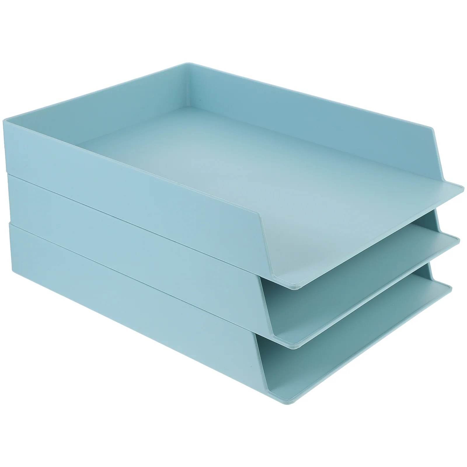 

3 Pcs Desktop Organizers File Box Stationery Container Student Document Desktop Shelf Rack Office Holder Supply