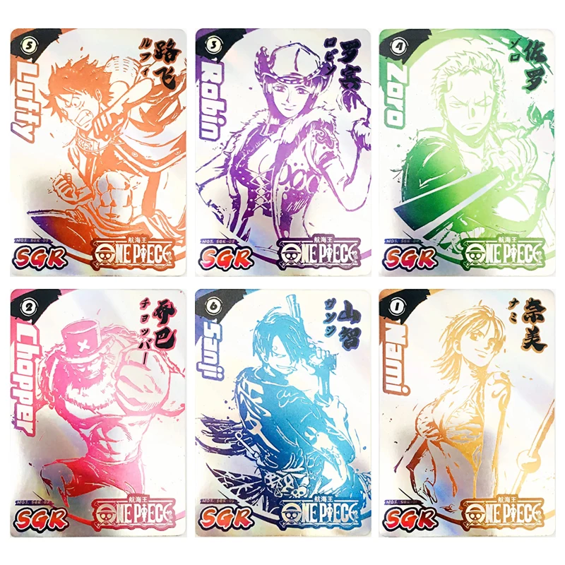 ONE PIECE SGR card Luffy Anime characters Bronzing game collection flash card cartoon Board game toys Christmas birthday gift
ONE PIECE SGR card Luffy Anime characters Bronzing game collection flash card cartoon Board game toys Christmas birthday gift