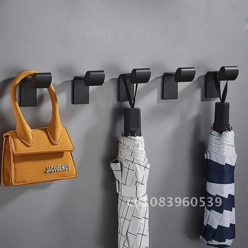 Aluminum Wall Hook Black Coat Hook Space Kitchen Bathroom Hanger Towel Hook for Hotel Waterproof Bathroom Hardware 
Aluminum Wall Hook Black Coat Hook Space Kitchen Bathroom Hanger Towel Hook for Hotel Waterproof Bathroom Hardware