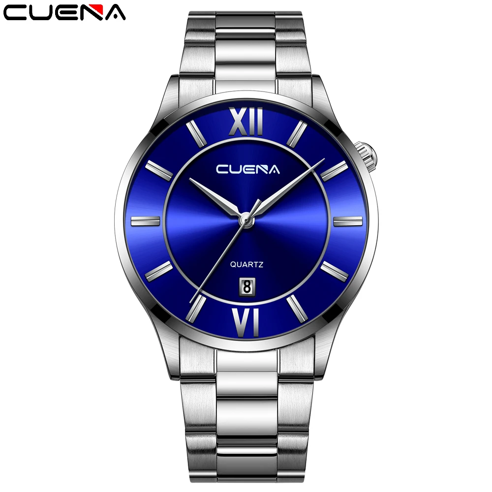 CUENA 2022 Business Stainless Steel Watches For Men Top Luxury Brand Sport Waterproof Quartz Men Watches Relogio Masculino
CUENA 2022 Business Stainless Steel Watches For Men Top Luxury Brand Sport Waterproof Quartz Men Watches Relogio Masculino