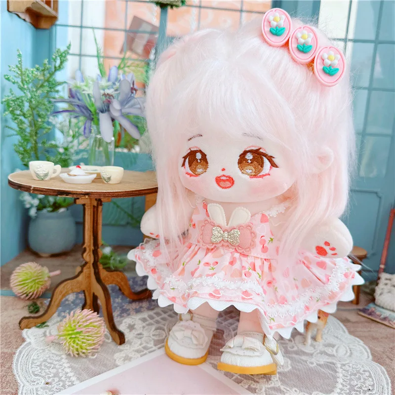 Kawaii Cherry Skirt Idol Girl Doll for 20cm Cute Stuffed Pink Plush Doll Toy Clothes Suit Accessory Anime Soft Kids Toys Gifts
Kawaii Cherry Skirt Idol Girl Doll for 20cm Cute Stuffed Pink Plush Doll Toy Clothes Suit Accessory Anime Soft Kids Toys Gifts