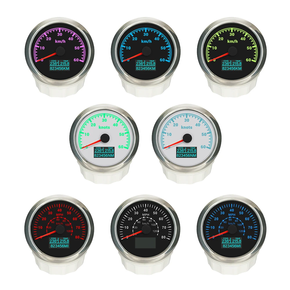New 85mm GPS Speedometer 0-60 MPH 0-80 MPH 0-120 MPH 0-160 MPH 0-200 MPH With 7 Colors Backlight For Car Boat Motorcycle
New 85mm GPS Speedometer 0-60 MPH 0-80 MPH 0-120 MPH 0-160 MPH 0-200 MPH With 7 Colors Backlight For Car Boat Motorcycle