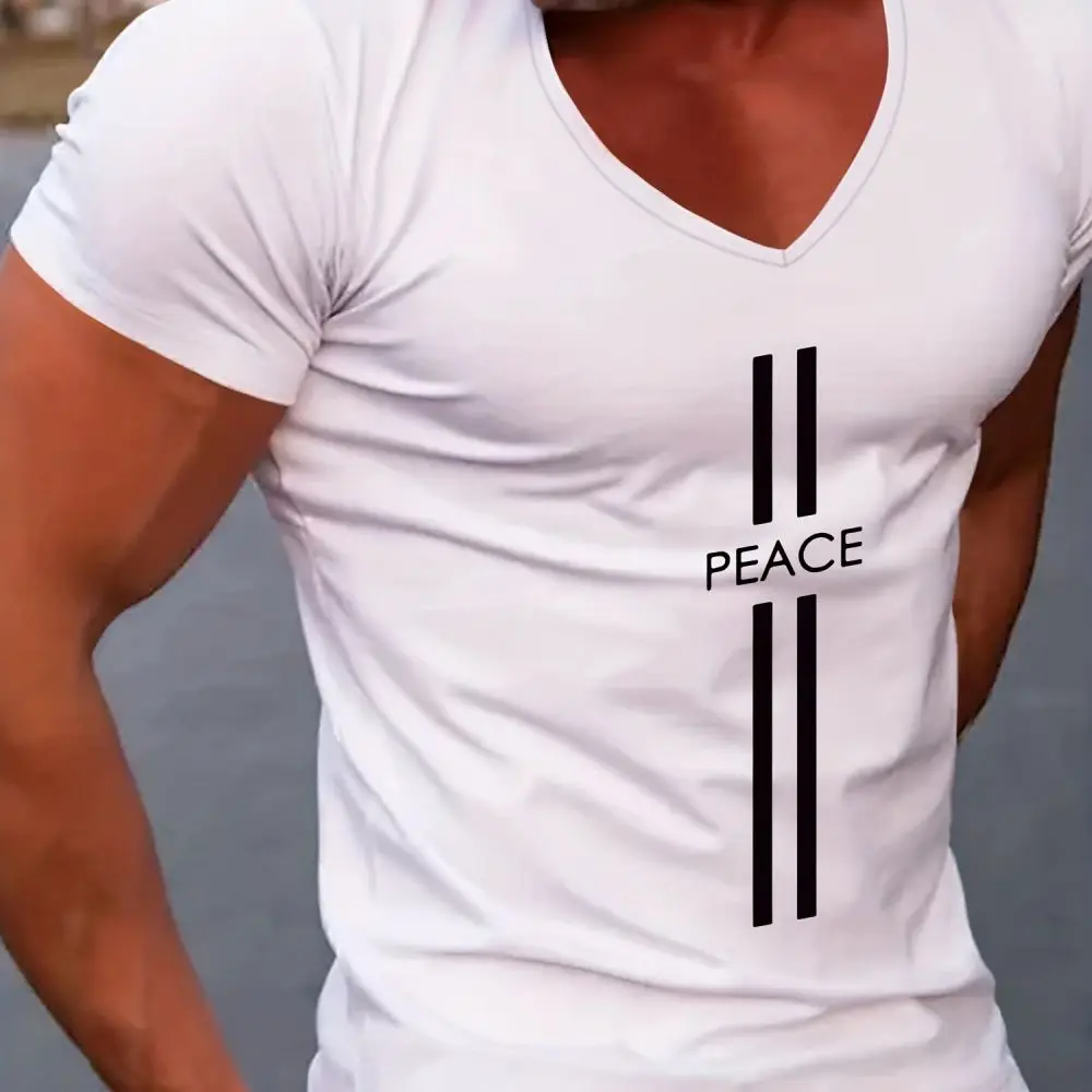 2024 Casual Men's T-Shirts Summer Oversized Short Sleeve Tops Simple Text Graphic Clothing V-Neck Pullover For Male Shirt Tees
2024 Casual Men's T-Shirts Summer Oversized Short Sleeve Tops Simple Text Graphic Clothing V-Neck Pullover For Male Shirt Tees