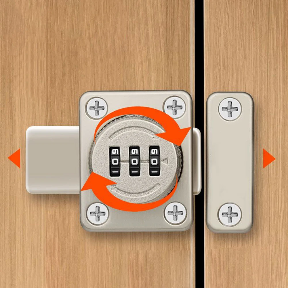 3 Digit Combination Password Door Lock Smart Cam Code Lock Zinc Alloy For Home Mailbox Cabinet Door Hardware Sliding Bolt Lock
3 Digit Combination Password Door Lock Smart Cam Code Lock Zinc Alloy For Home Mailbox Cabinet Door Hardware Sliding Bolt Lock