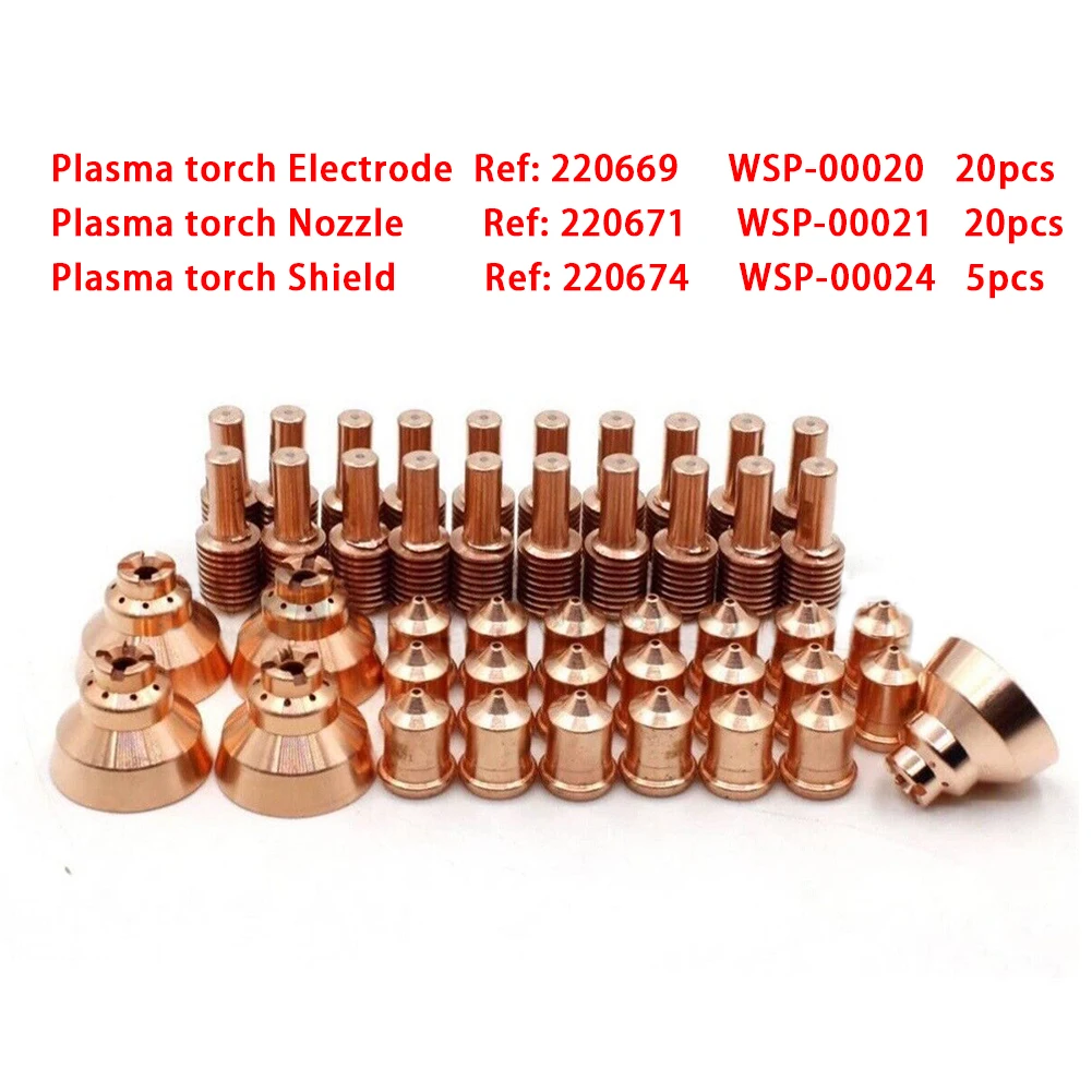 Nozzle Tips Welding Manufacturing 220669 220671 220674 45*/set 45pcs Electrode Equipment Parts Plasma For 45 Torch
Nozzle Tips Welding Manufacturing 220669 220671 220674 45*/set 45pcs Electrode Equipment Parts Plasma For 45 Torch