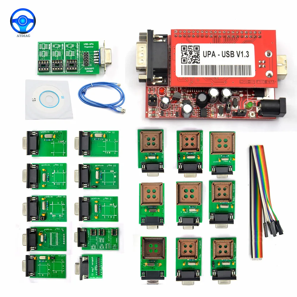 

UPA USB Programmer V1.3 UPA USB Full Adapters UPA Chip Tuning Tools ECU Programmer Serial Programmer UPA USB Programmer