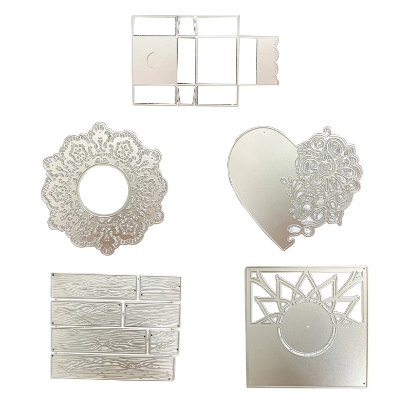 

Metal Die Cuts Hollow Heart Cutting Dies Stencils DIY Cutting Template for Scrapbook Album Paper Card Embossing Crafts