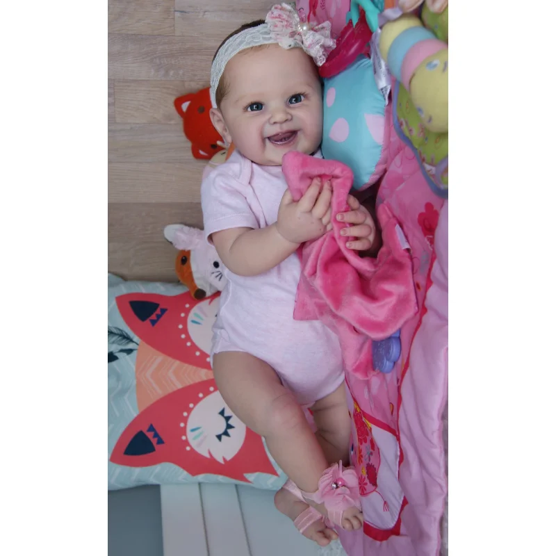 55CM Reborn Baby Doll Handmade Hand-Paint Skin with Vascular Vein Silicone Toddler Play House Bedtime Toy for Girl Birthday Gift
55CM Reborn Baby Doll Handmade Hand-Paint Skin with Vascular Vein Silicone Toddler Play House Bedtime Toy for Girl Birthday Gift