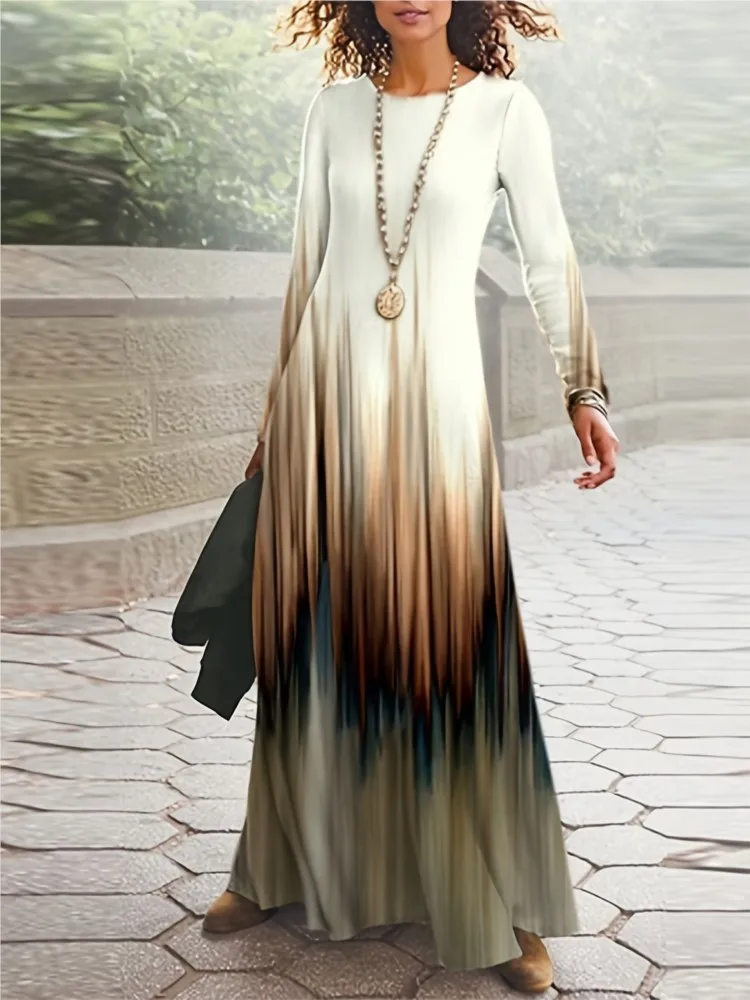 Осень-зима 2023, элегантное женское платье с длинным рукавом, новое ТРАПЕЦИЕВИДНОЕ ПЛАТЬЕ с круглым вырезом и принтом, женское осеннее платье
Осень-зима 2023, элегантное женское платье с длинным рукавом, новое ТРАПЕЦИЕВИДНОЕ ПЛАТЬЕ с круглым вырезом и принтом, женское осеннее платье