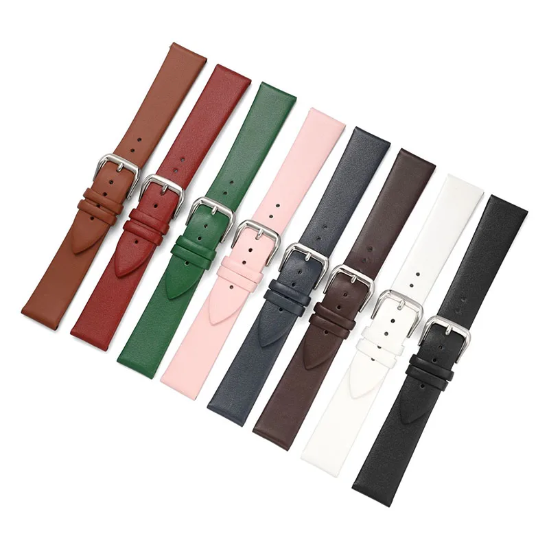 Cowhide Leather Watch Band 8mm 10mm 12mm 13mm 14mm 15mm 16mm 17mm 18mm 19mm 20mm 21mm Bracelet For Ladies Stainless Steel Buckle
Cowhide Leather Watch Band 8mm 10mm 12mm 13mm 14mm 15mm 16mm 17mm 18mm 19mm 20mm 21mm Bracelet For Ladies Stainless Steel Buckle
