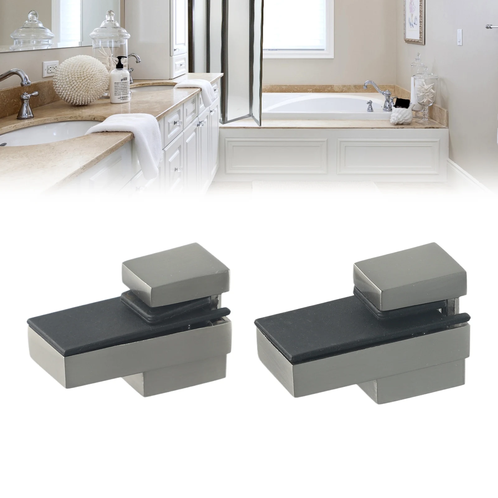 2PCS Glass Shelf Brackets Zinc Alloy 5kg Load Capacity Rust-proof Wall Mount Adjustable Clamp For 3-16mm Glass Bathroom Kitchen
2PCS Glass Shelf Brackets Zinc Alloy 5kg Load Capacity Rust-proof Wall Mount Adjustable Clamp For 3-16mm Glass Bathroom Kitchen
