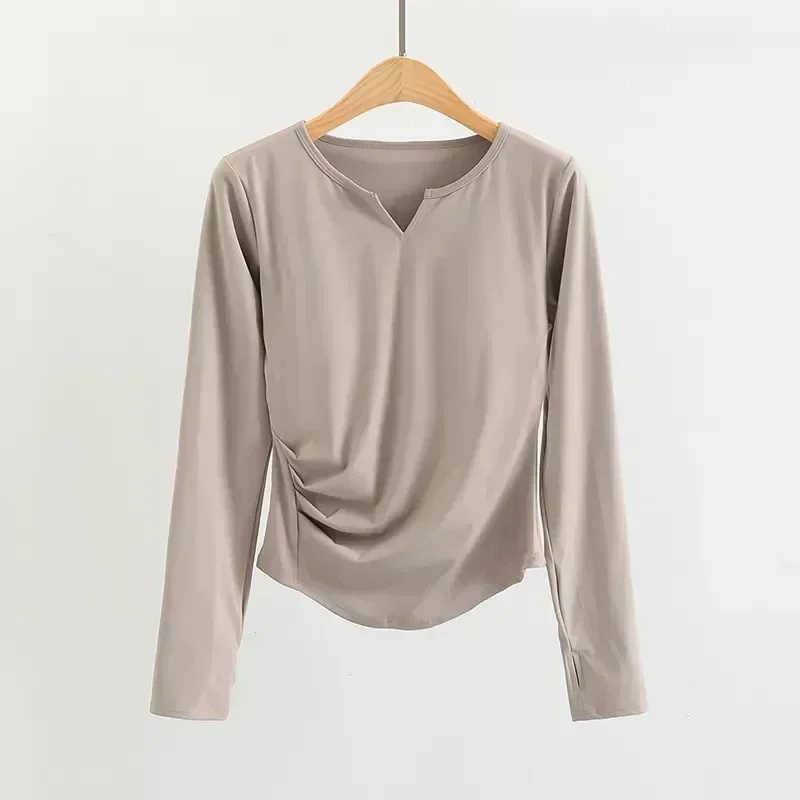 Lulu Women V Neck Slim Fit Long Sleeved Running T Shirt with Thumb Hole Sports Lightweight Shirts Hem T Shirt Tunic Pilates Top
Lulu Women V Neck Slim Fit Long Sleeved Running T Shirt with Thumb Hole Sports Lightweight Shirts Hem T Shirt Tunic Pilates Top
