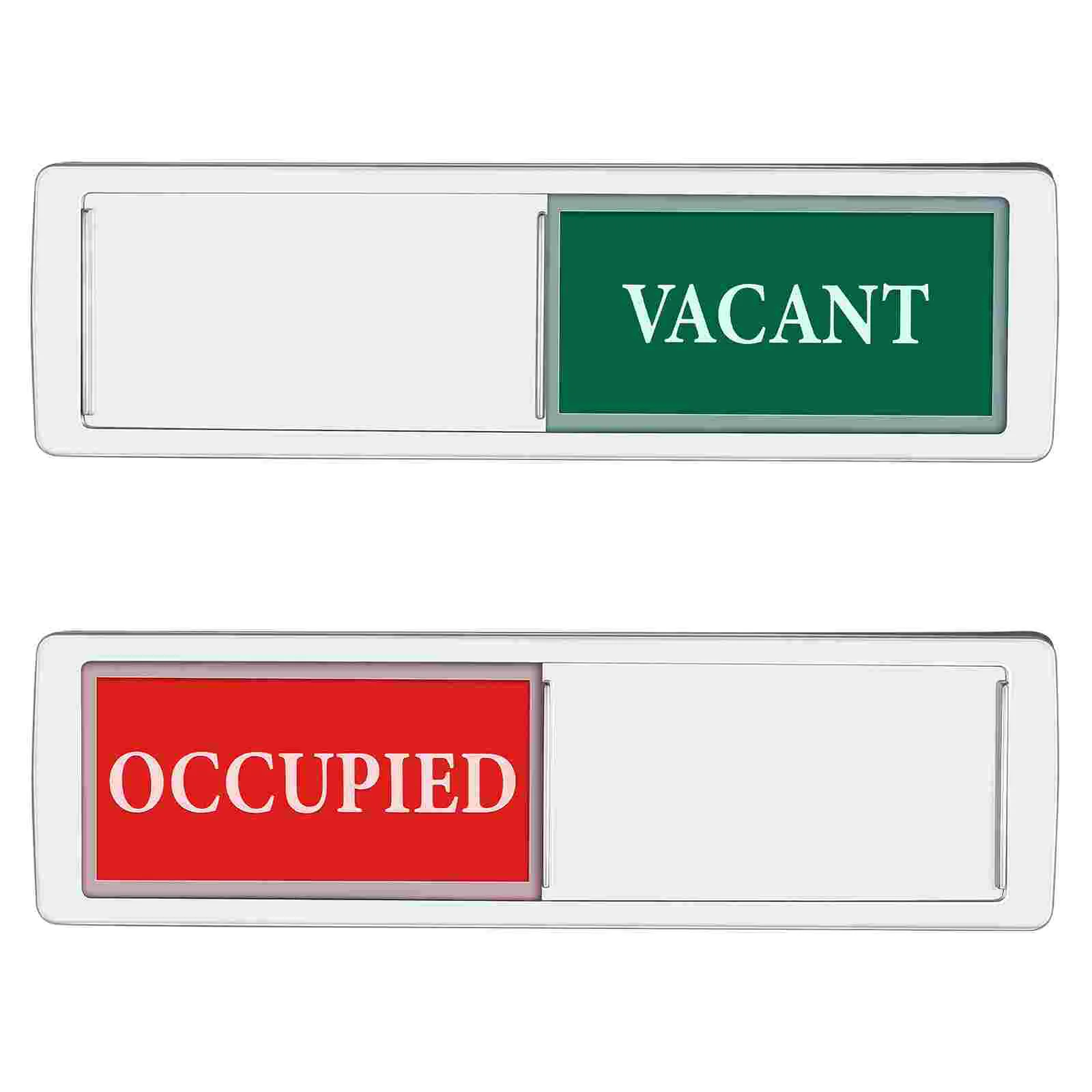 

17.8cm Sign Privacy Door Office Signboard Signs Vacant Occupied For Indicator Magnetic Slider Bathroom Room Restroom Signs