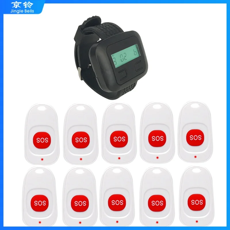 Wireless Paging System 1 Wristwatch Receiver +10 SOS Emergency Call Buttons White For Hospital Clinic Nurse House
Wireless Paging System 1 Wristwatch Receiver +10 SOS Emergency Call Buttons White For Hospital Clinic Nurse House
