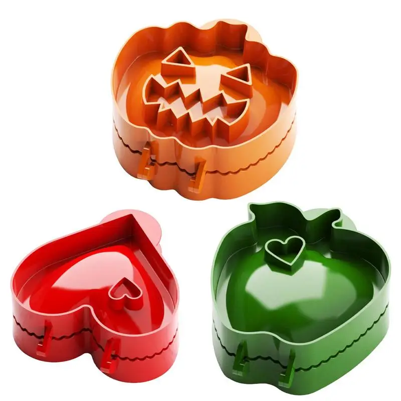 

Halloween Cookie Cutters Reusable Biscuit Fondant Embosser Stamps Portable Dough Cutter Cake Decorating Tool Baking Supplies