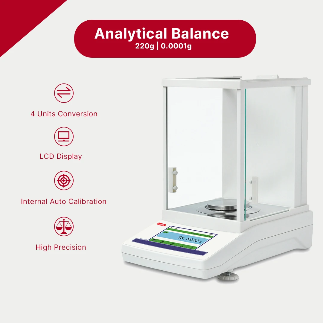 

Lab1st LCD Analytical Balance 0.0001g Resolution Laboratory Balance