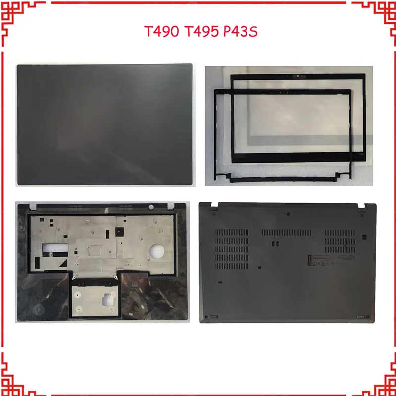 

Orig New 02HK963 02HK968 02HK957 01YN936 For Lenovo ThinkPad T490 T495 P43S FHD LCD Rear Lid Bezel Palmrest W/ FP Bottom Case