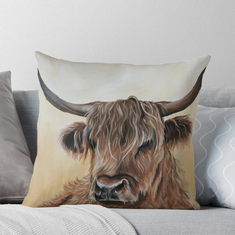 

Highland Cow Throw Pillow Pillow Cases Decorative christmas decorations for home 2024 Sofa Cover ornamental pillows