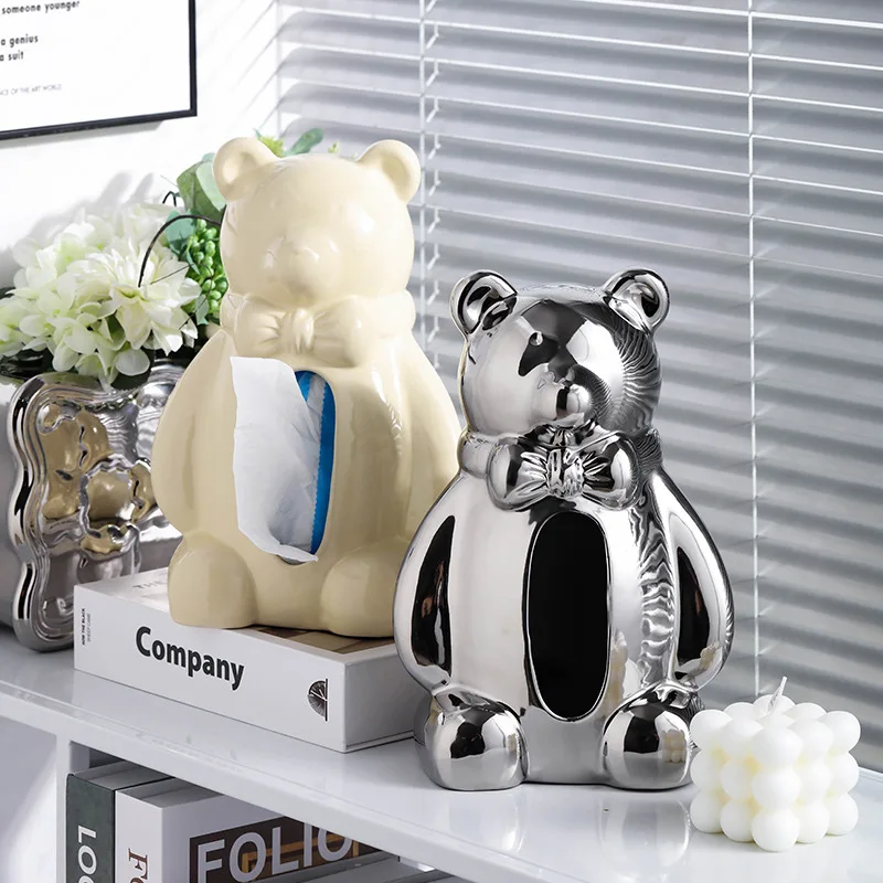 Tissue Box Living Room High-End Entry Lux Design Creative Net Red Bear Decoration Modern Home Paper Extraction Box
Tissue Box Living Room High-End Entry Lux Design Creative Net Red Bear Decoration Modern Home Paper Extraction Box