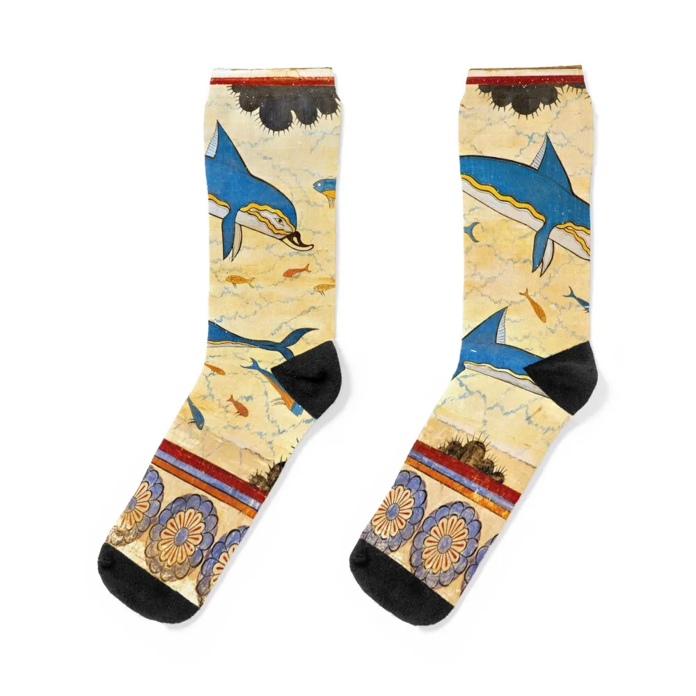 

The Minoan Dolphins Socks Lots moving stockings Socks set cartoon socks Socks Girl Men's