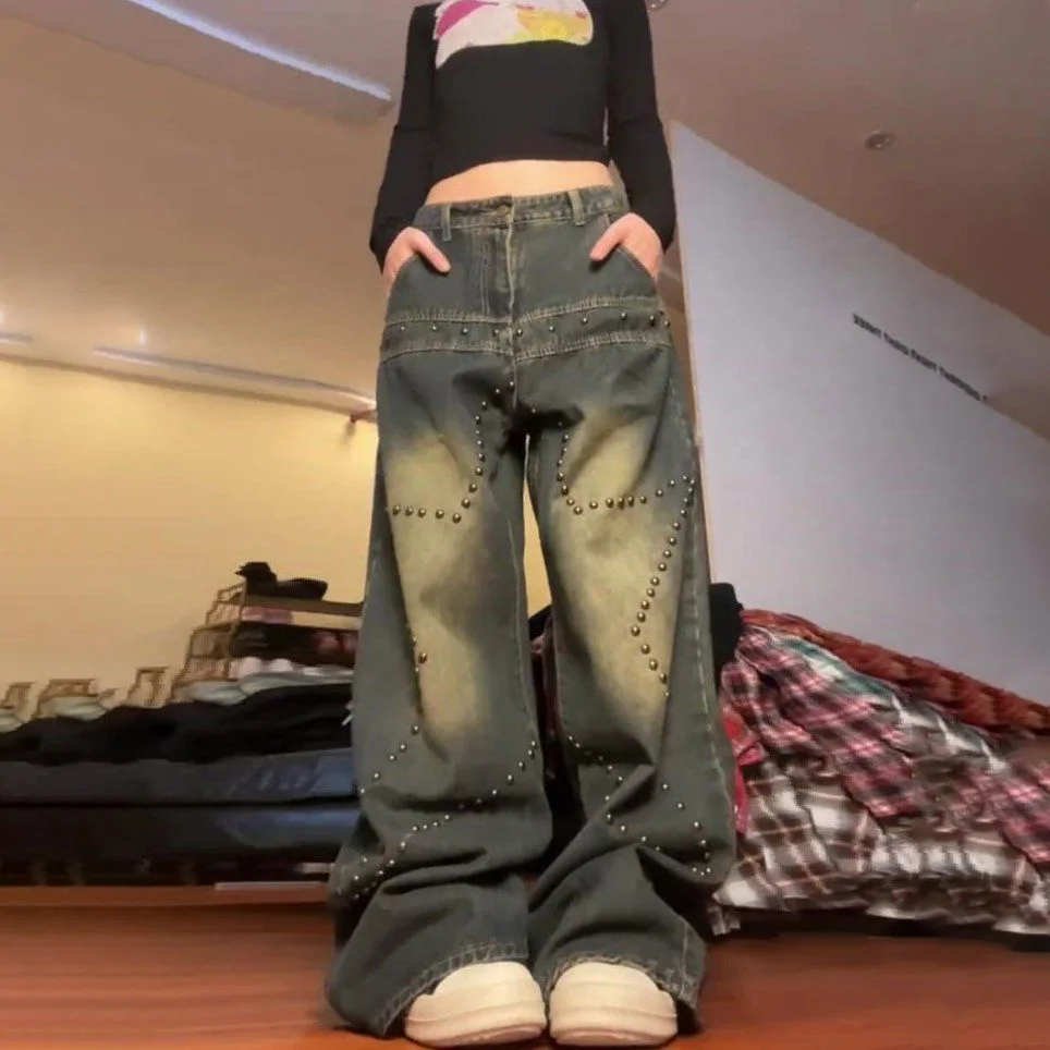 Women's Baggy Jeans Fashion Oversize High Waist Denim Trousers 2000s Korean Y2k 90s Aesthetic Vintage Wide Cowboy Pants Grunge
Women's Baggy Jeans Fashion Oversize High Waist Denim Trousers 2000s Korean Y2k 90s Aesthetic Vintage Wide Cowboy Pants Grunge