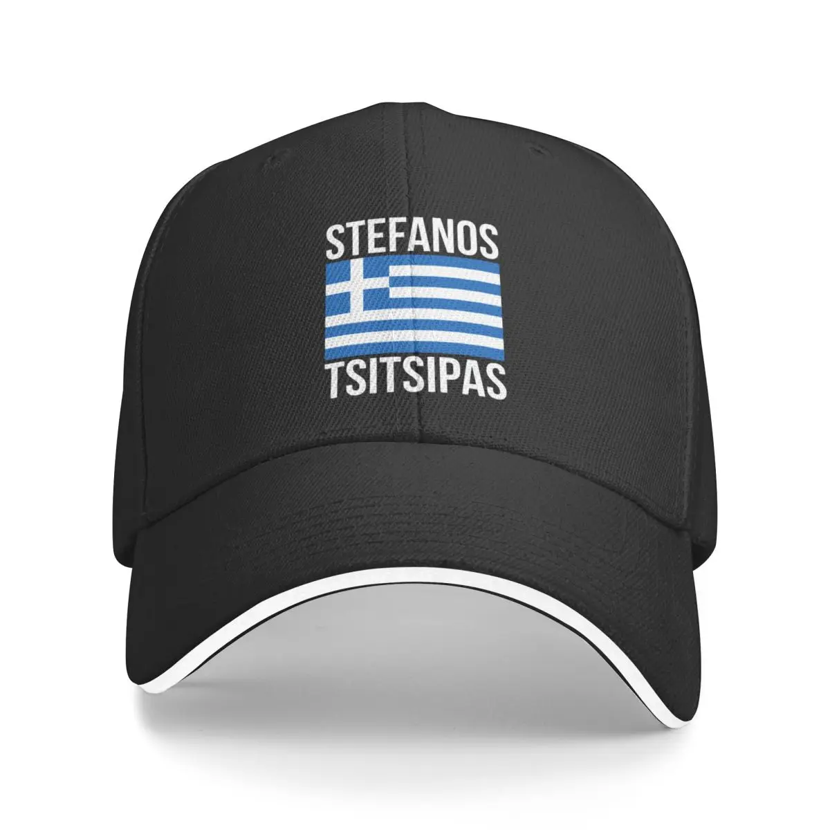 

New Tsitsipas right handle Baseball Cap Big Size Hat Military Cap Man sun hat Men's Hat Luxury Women's