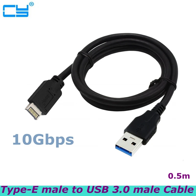 

High Speed 10Gbps USB 3.1 Type-E Front Panel Male to USB 3.0 Male AM Motherboard Connection Cable