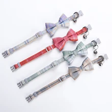 New Pet Collars Small Dogs Cats Plaid Bell Collars Cats Adjustable Soft Bow Collars for Small Dogs Cat Accessories Pet Supplies
New Pet Collars Small Dogs Cats Plaid Bell Collars Cats Adjustable Soft Bow Collars for Small Dogs Cat Accessories Pet Supplies