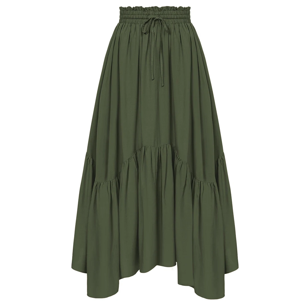 SD Women Renaissance Swing Skirt Elastic Waist Irregular Hem Flared A-Line Skirt Victorian Vintage Midi Skirts Ankle Length
SD Women Renaissance Swing Skirt Elastic Waist Irregular Hem Flared A-Line Skirt Victorian Vintage Midi Skirts Ankle Length