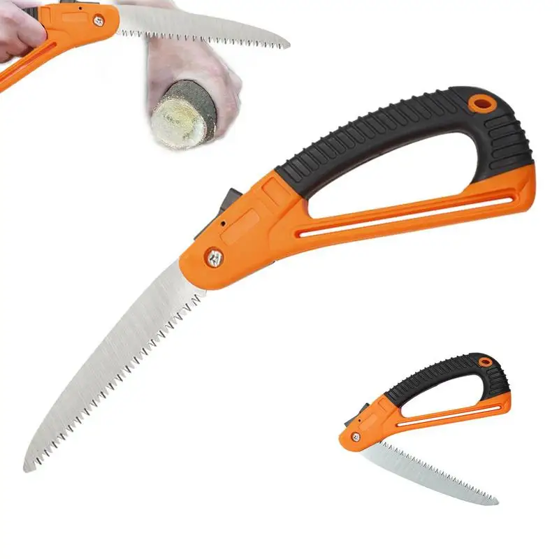 

Folding Hand Saw Wood Cutting Mini Saw Trimming Portable Secateurs Gardening Pruner Steel Folding Blade Hand Garden Pruning