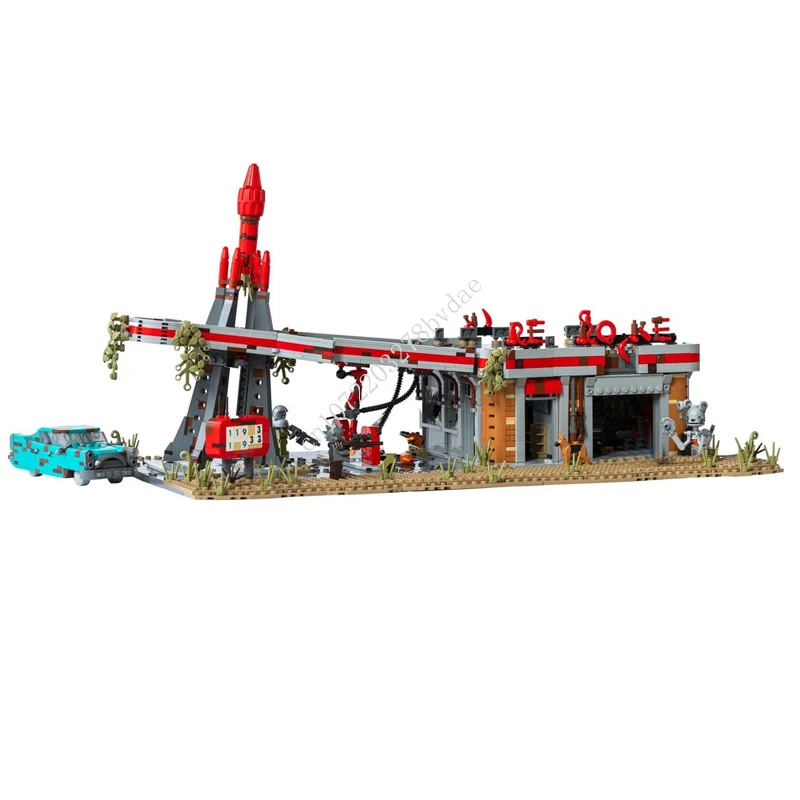 3263 шт. креативный уличный вид MOC модульная красная ракета грузовик остановка модель строительные блоки кирпичи Сделай Сам игрушки на день рождения рождественские подарки 
3263 шт. креативный уличный вид MOC модульная красная ракета грузовик остановка модель строительные блоки кирпичи Сделай Сам игрушки на день рождения рождественские подарки