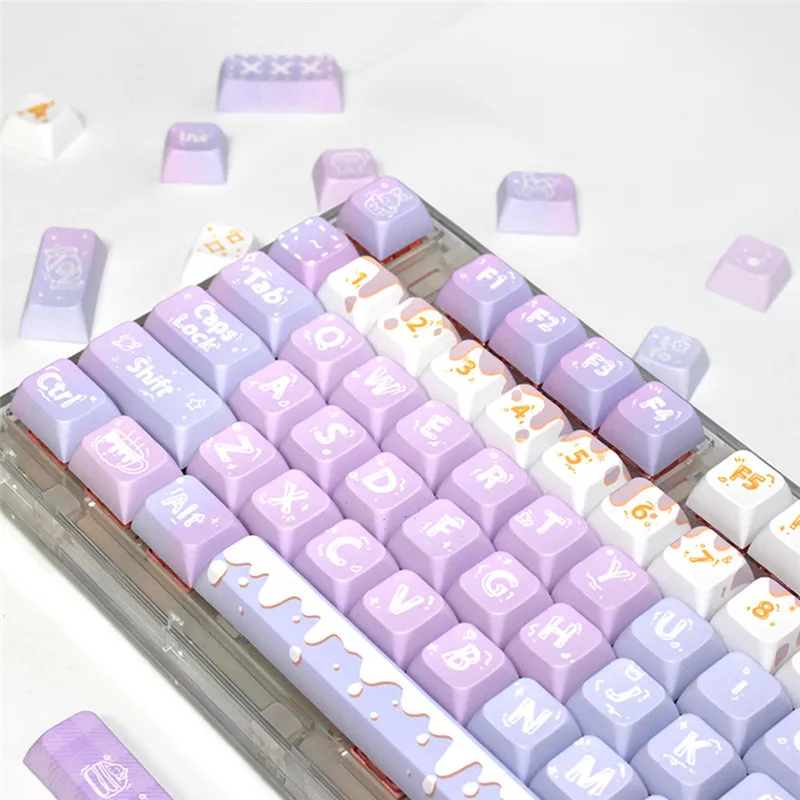 Dreamy Theme PBT Keycaps 128Key XDA Profile Keycap Dye Sublimation Mechanical Keyboard Keycap for MX Switch GK64 Gaming Keyboard
Dreamy Theme PBT Keycaps 128Key XDA Profile Keycap Dye Sublimation Mechanical Keyboard Keycap for MX Switch GK64 Gaming Keyboard