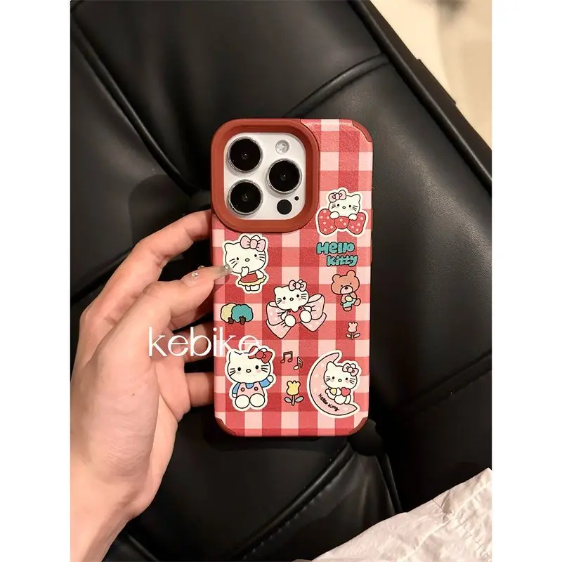 Hello Kitty Sanrio Anime Phone Case for IPhone 15 14 13 Pro Max Cute Cartoon Protective Soft Anti-fall Back Cover Gifts
Hello Kitty Sanrio Anime Phone Case for IPhone 15 14 13 Pro Max Cute Cartoon Protective Soft Anti-fall Back Cover Gifts