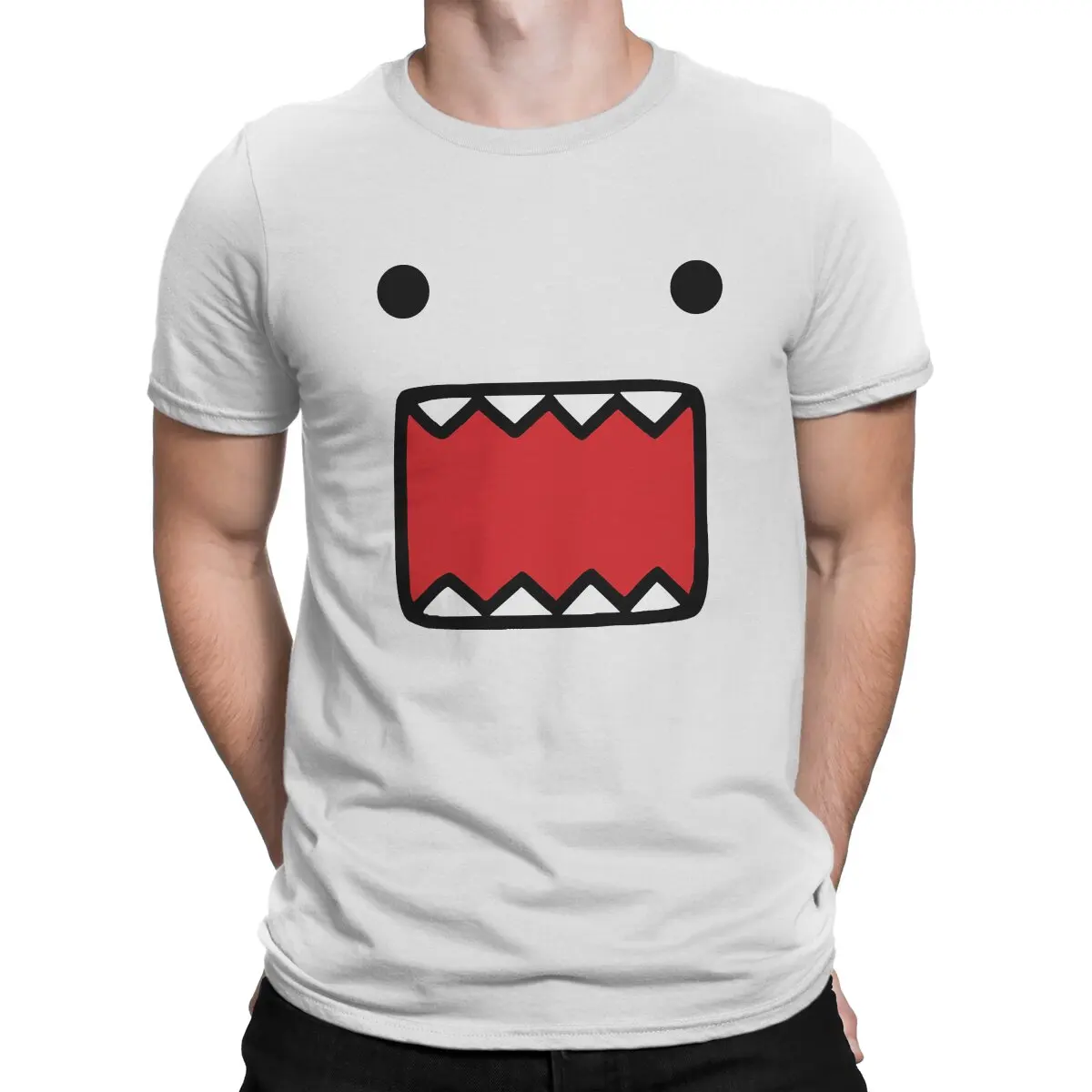 Футболка Domo Kun Domo из полиэстера, модная мужская Футболка Harajuku с круглым вырезом, мужская одежда
Футболка Domo Kun Domo из полиэстера, модная мужская Футболка Harajuku с круглым вырезом, мужская одежда