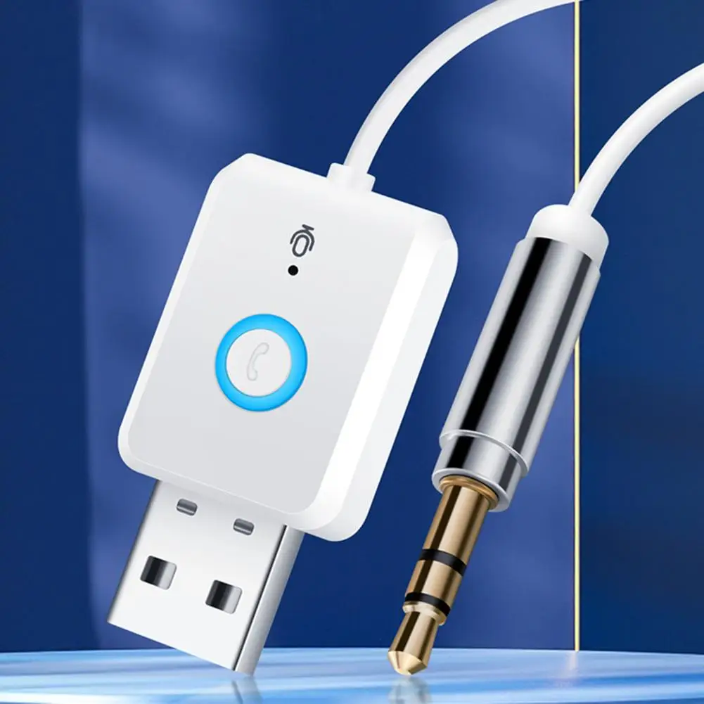 1 Set Convenient Auto-reconnection Built-in Microphone USB/3.5mm Aux Port Audio Wireless Adapter for Car
1 Set Convenient Auto-reconnection Built-in Microphone USB/3.5mm Aux Port Audio Wireless Adapter for Car